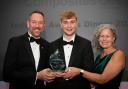 Marcus Mullins, a craft apprentice at Leonardo in Yeovil, won the Apprentice of the Year prize at the Composites UK Industry Awards in Birmingham