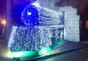 Philip Sutherland's Polar Express display on Thames Drive in Taunton.