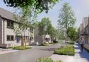 Artist's impression of the new homes in Street