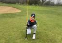 Seb Childs after his hole in one