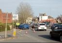 Officers were at the scene in Taunton town centre this afternoon