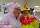 The Easter Bunny and Cheeky Chick were in attendance at the trail