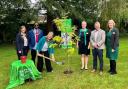 Mayor of Taunton, Cllr Vanessa Garside planted a tree with Nuffield Health Hospital staff