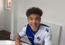 CONTRACT: Mason Raymond signs for Bristol Rovers.