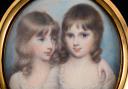 DETAILED: Portrait miniature depicting children of the 5th Earl of Carlisle