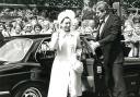 GREETING: Princess Margaret arrives in Corporation Street, Taunton