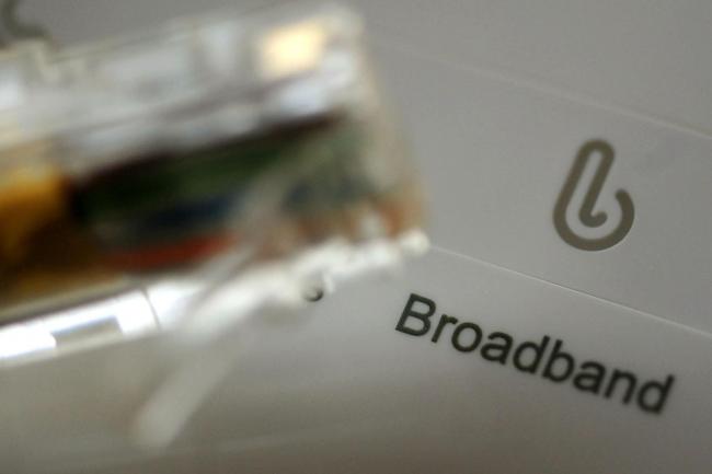 A broadband logo