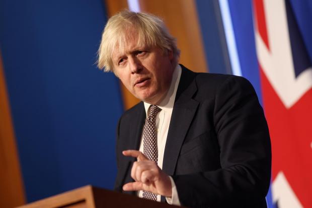 Somerset County Gazette: CABINET MEETING: Boris Johnson told ministers today the Omicron variant of coronavirus appears to be “more transmissible” than Delta (Image: Tom Nicholson, PA Wire)
