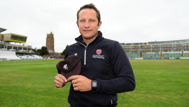 Roelof with his County Cap (Photo: Somerset CCC)