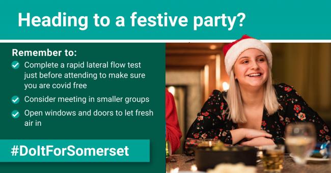 'Enjoy Christmas parties - but stay safe' urges Somerset health leader