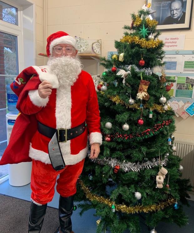 Somerset County Gazette: CHRISTMAS LUNCH: The mayor of Wells transformed into Santa Claus to give out presents