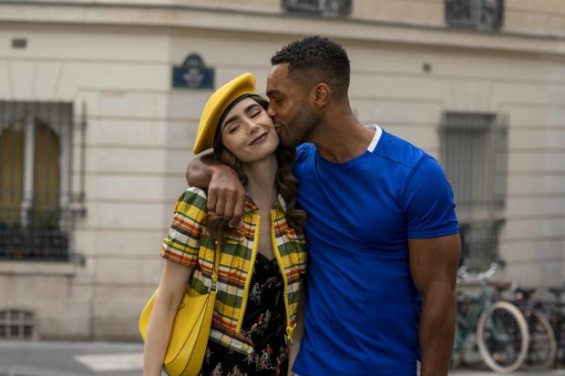 Somerset County Gazette: (Left to right) Lily Collins as Emily and Lucien Laviscount as Alfie. Credit: Netflix