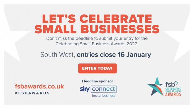 DEADLINE: Businesses have until Sunday, January 16 to enter the Small Business Awards