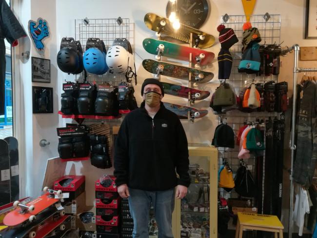 ALLAN ADAMS: Shop owner and skater Allan would welcome the facilities