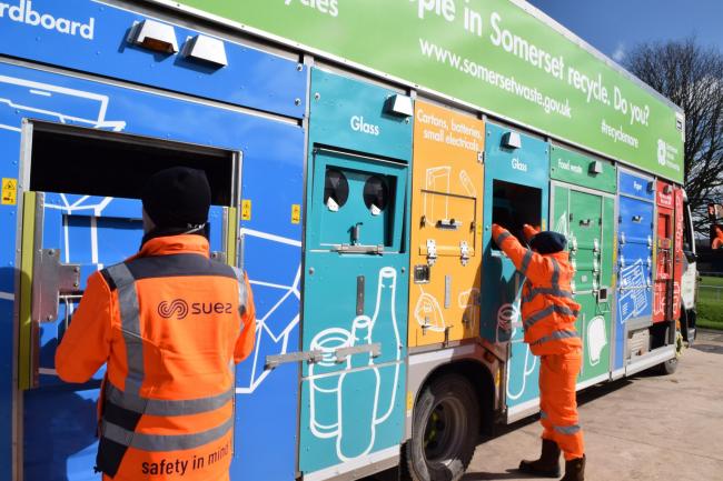 ONLINE Q&As: Crews deliver the Recycle More service in Somerset (Images: Somerset Waste Partnership)
