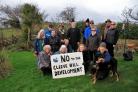 OPPONENTS: Members of the Cleeve Hill Action Group