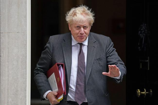 Boris Johnson at 10 Downing Street. Archive image