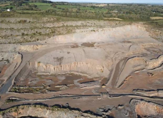Somerset County Gazette: Torr Works Quarry Near East Cranmore. CREDIT: Somerset County Council. Free to use for all BBC wire partners.