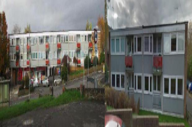 The doomed flats in Wordsworth Drive and Coleridge Crescent