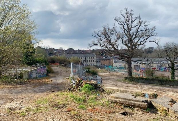 Somerset County Gazette: The Saxonvale Site In Frome In Early-2021. CREDIT: Mayday Saxonvale. Free to use for all BBC wire partners.