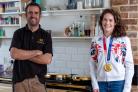 OLYMPIAN'S HOME: Steve Smith and Kate French
