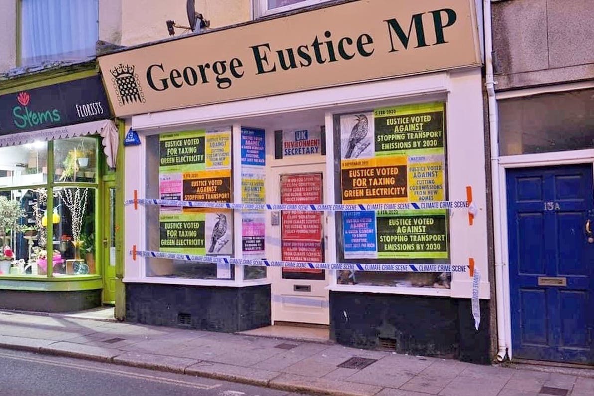 Minister hands Insulate Britain public money after campaigners buy his office - Vimarsana News