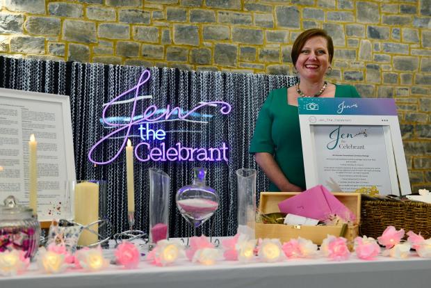Somerset County Gazette: Jen Whitworth (Jen The Celebrant) attended the school's first wedding fair in seven years.  Pictures: Steve Richardson