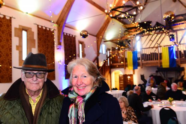 Somerset County Gazette: Joe and Denise Kirtley at the hospitality village near Crewkerne.