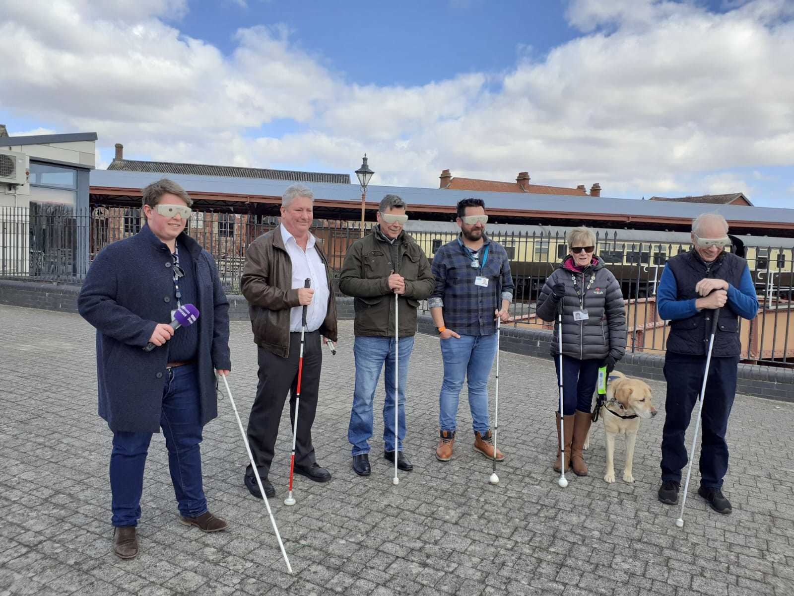 RNIB blindfold walk highlights safety issues in Minehead | Somerset County Gazette - Vimarsana News
