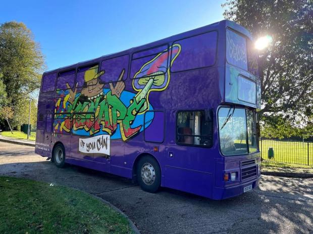 Somerset County Gazette: The Resilience Voyage 'Drugs Bus'. Picture: Stacey Litster