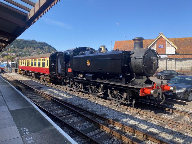 Somerset County Gazette: Pannier tank No. 9466, which recently arrived on the railway, will be one of the attractions at the Spring Steam Gala. Photo: WSR