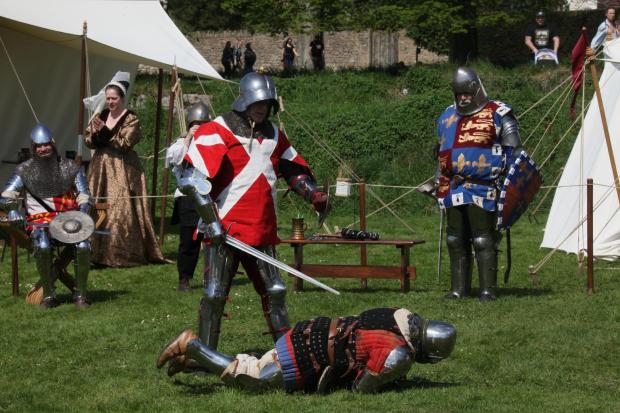 Somerset County Gazette: A fight between knights from the Paladin of Chivalry and the Plymouth Medieval Society.