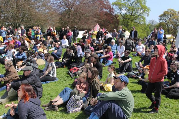 Somerset County Gazette: Crowds soak up the atmosphere at the event.