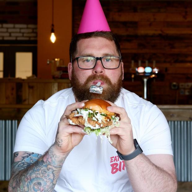 Somerset County Gazette: Eat the Bird owner Dan Aldridge is ready to celebrate the business's fifth birthday on Tuesday. Picture: Eat the Bird
