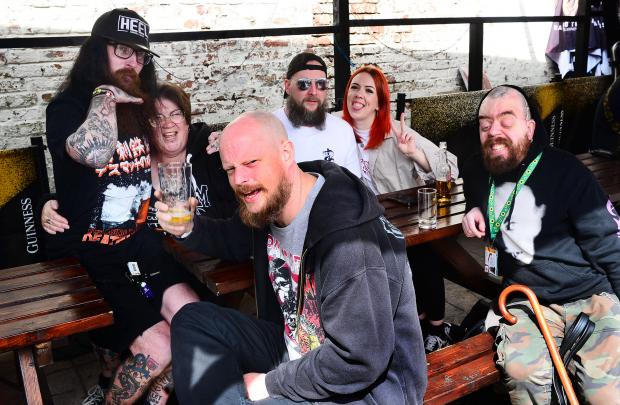 Somerset County Gazette: Metal fans at the Southwest Heavyfest event at the weekend.