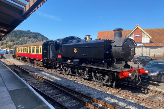 Pannier tank No. 9466, pictured at Minehead Station, will also feature at WSR's Steam Spring Gala. Picture: WSR