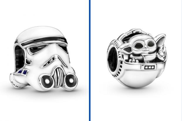 Somerset County Gazette: (left to right) Stormtrooper charm and Grogu and crib charm. Credit: Pandora