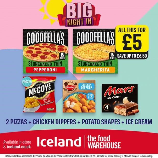 Somerset County Gazette: Iceland 'Big Night In' meal deal (Iceland)