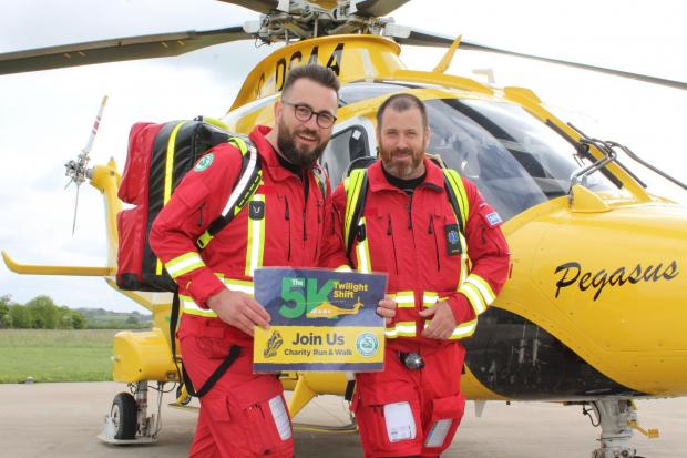 You can sign up for the charity run now. Picture: Dorset and Somerset Air Ambulance