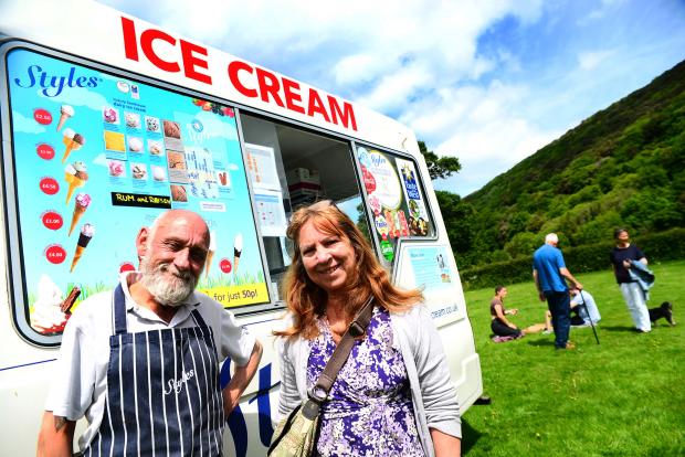 Somerset County Gazette: Brian Small from Styles Farmhouse Ice Cream with Des Singleton.