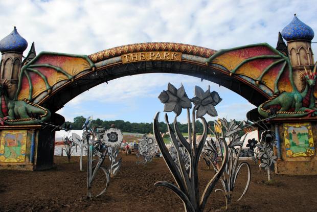 Somerset County Gazette: The entrance to The Park, photographed at Glastonbury 2016. Picture: Paul Jones