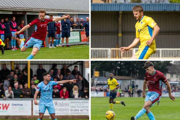 Ollie Chamberlain, Joe Guest, Zac Smith and Jay Foulston have all signed on for next season. Pictures: Debbie Gould/Taunton Town Photographers