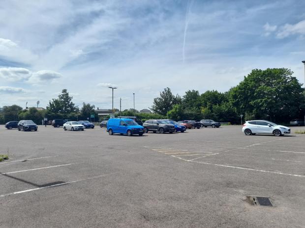 Somerset County Gazette: One of the station car parks.