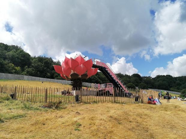 Somerset County Gazette: Festivalgoers will be able to put their “memories and images of people or situations they wish to let go of” into the sculpture before it burns tonight. Picture: Tom Leaman