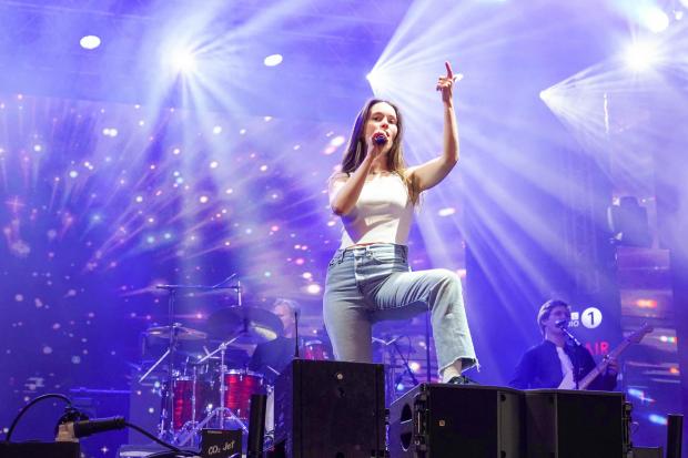 Sigrid (pictured during her performance at Radio 1's Big Weekend) brought her growing collection of synth and dance-pop anthems to Glastonbury Festival. Picture: Ian West, PA Wire