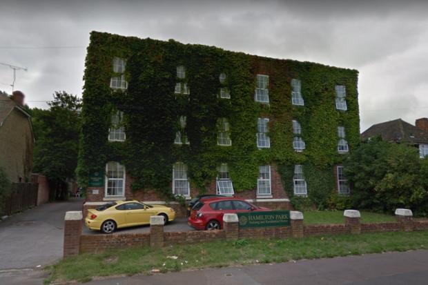 Somerset County Gazette: Hamilton Park Nursing Home has been rated ‘good’ in all categories by the CQC. Picture: Google Street View