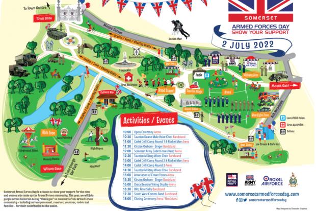 Somerset County Gazette: Vivary Park will host a series of events to help locals show their support for the armed forces. Picture: Somerset Armed Forces Day