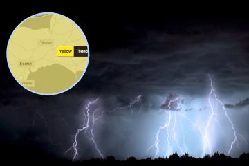 Met Office extends thunderstorm warning for Somerset after heatwave