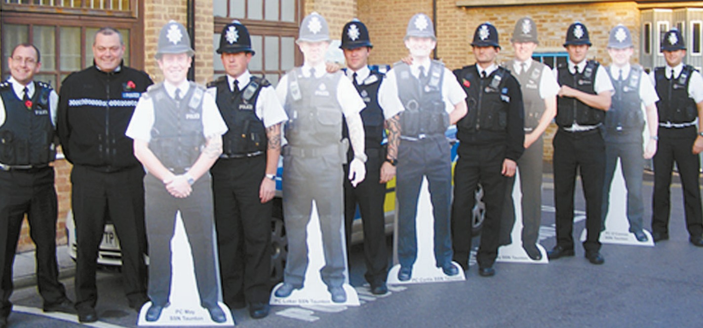 Police launch cardboard cut-outs in Taunton back in 2008 - Vimarsana News