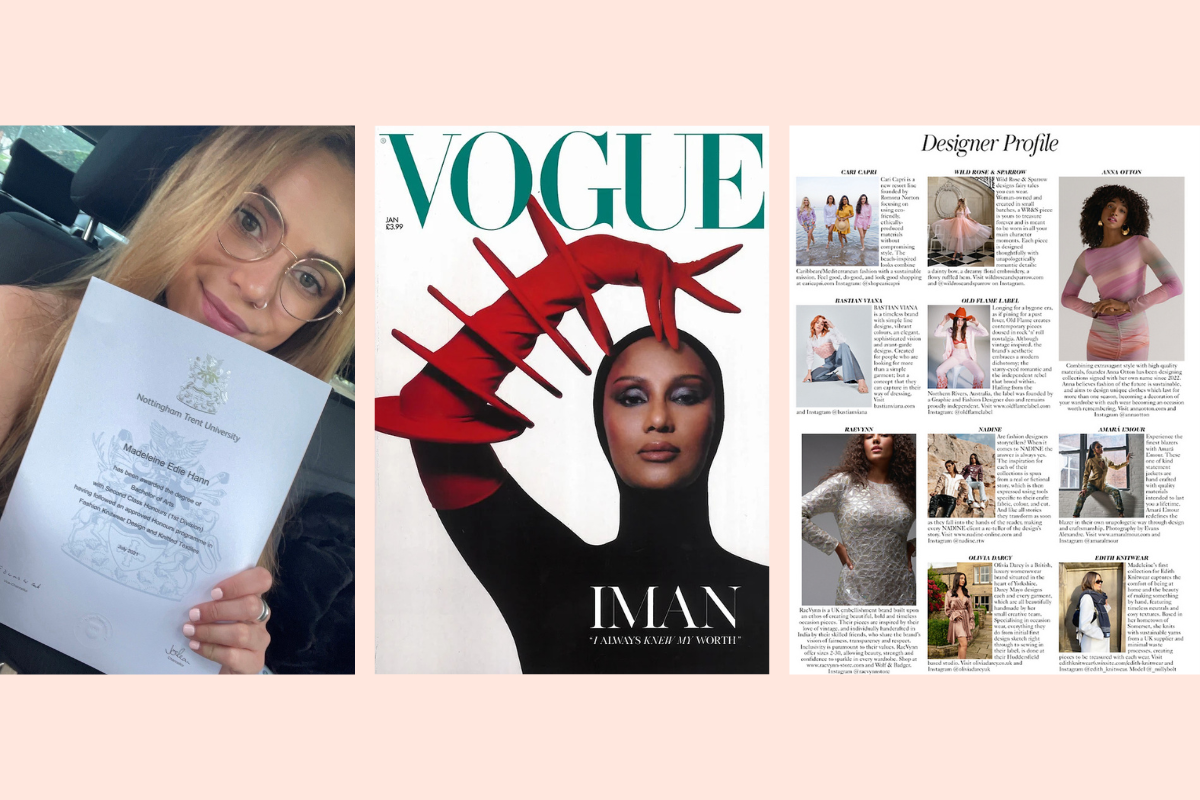 Burnham designer Madeleine Hann has work featured in Vogue - Vimarsana News
